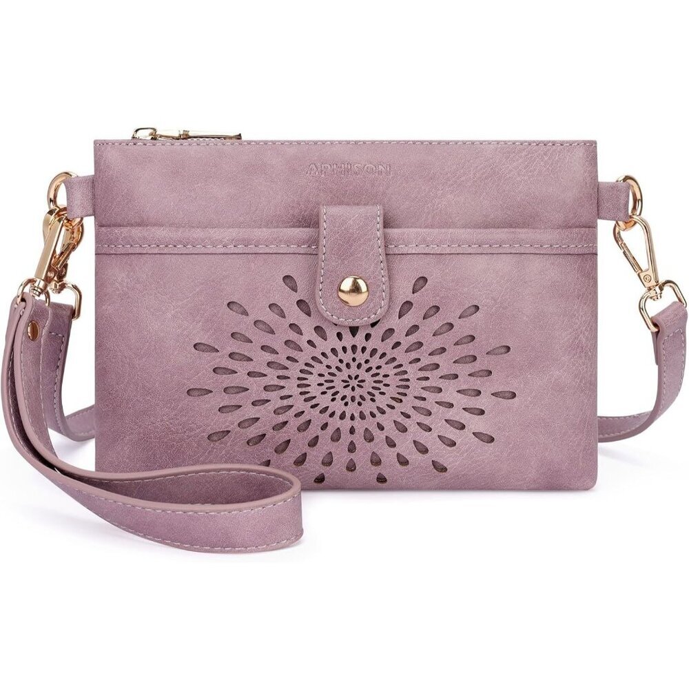 Women 05-purple Wallet Imported Zipper Purse Crossbody Bags